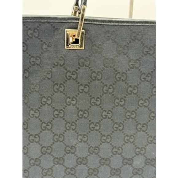 GUCCI GG Canvas Tote*Black Excellent Pre-loved Condition! Perfect for EVERY DAY! - Picture 2 of 16